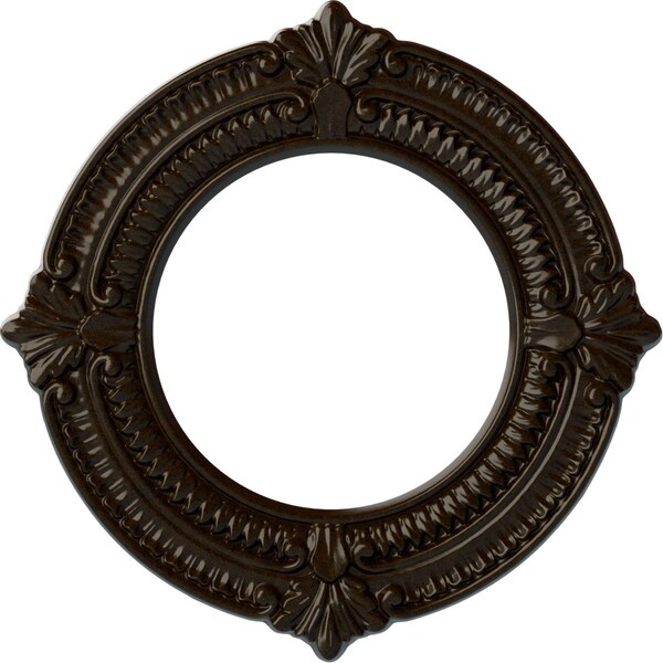 Ekena Millwork Benson Ceiling Medallion (Fits Canopies up to 6 1/8"), 11 1/8"OD x 6 1/8"ID x 5/8"P, Bronze CM11BNBZS - main